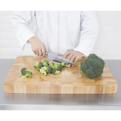 Vogue Large Rectangular Wooden Chopping Board 45x610x455mm - C460