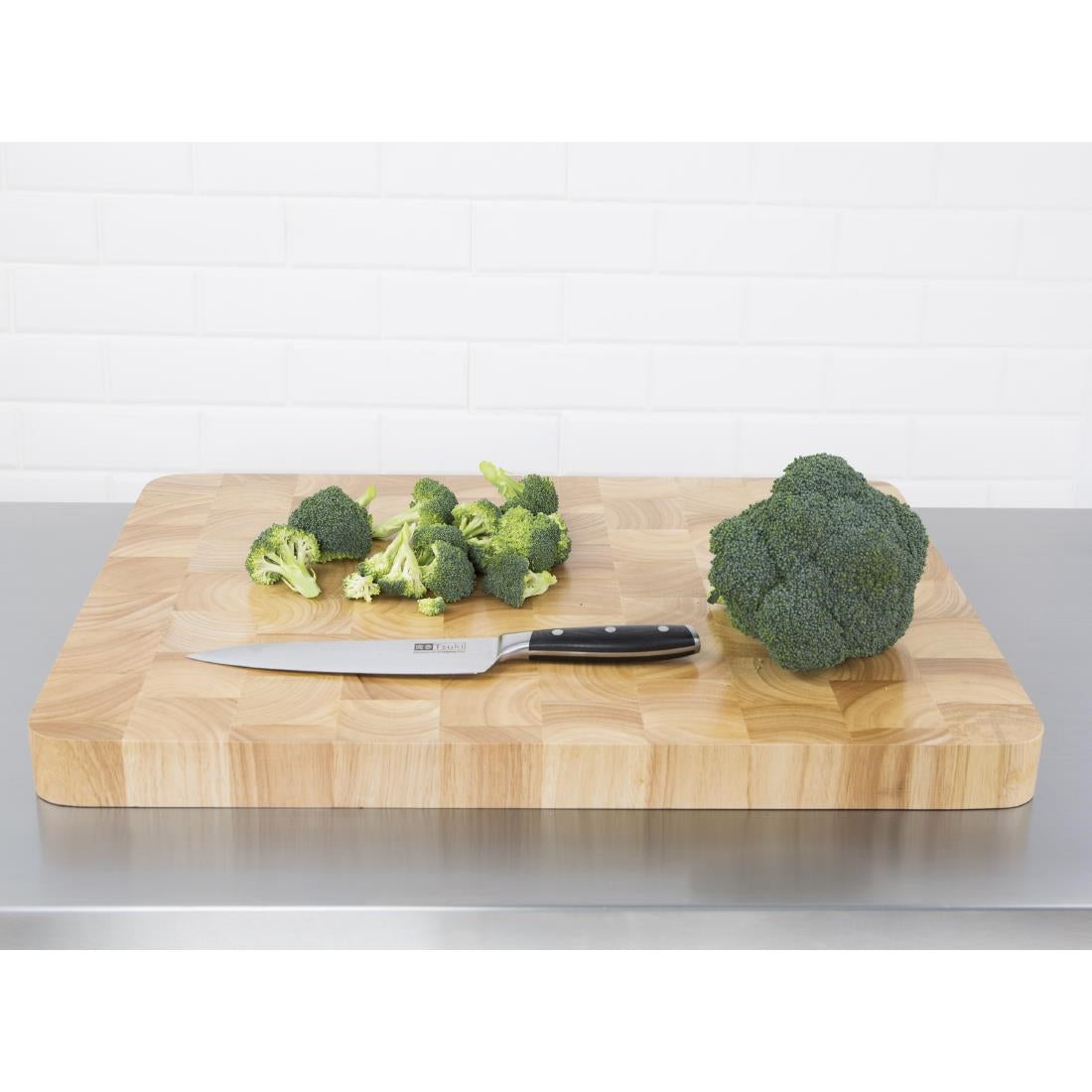 Vogue Large Rectangular Wooden Chopping Board 45x610x455mm - C460