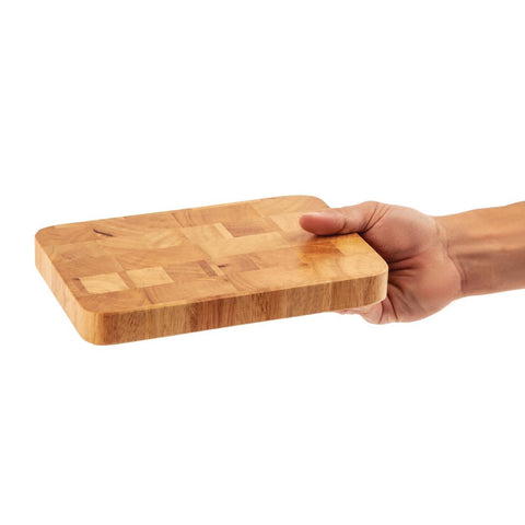 Vogue Small Rectangular Wooden Chopping Board 25x230x150mm - C461