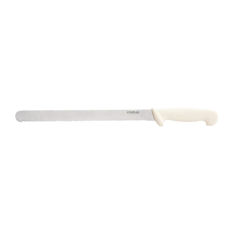Hygiplas Serrated Slicer White 300mm - C884