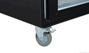 Thermaster Single Glass Door Upright Fridge Black Stainless Steel SUCG500B