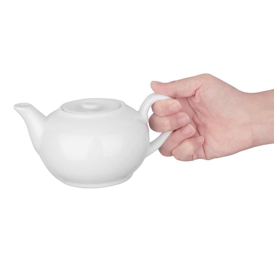 Olympia Whiteware Teapots 426ml (4 Pack) - CB473