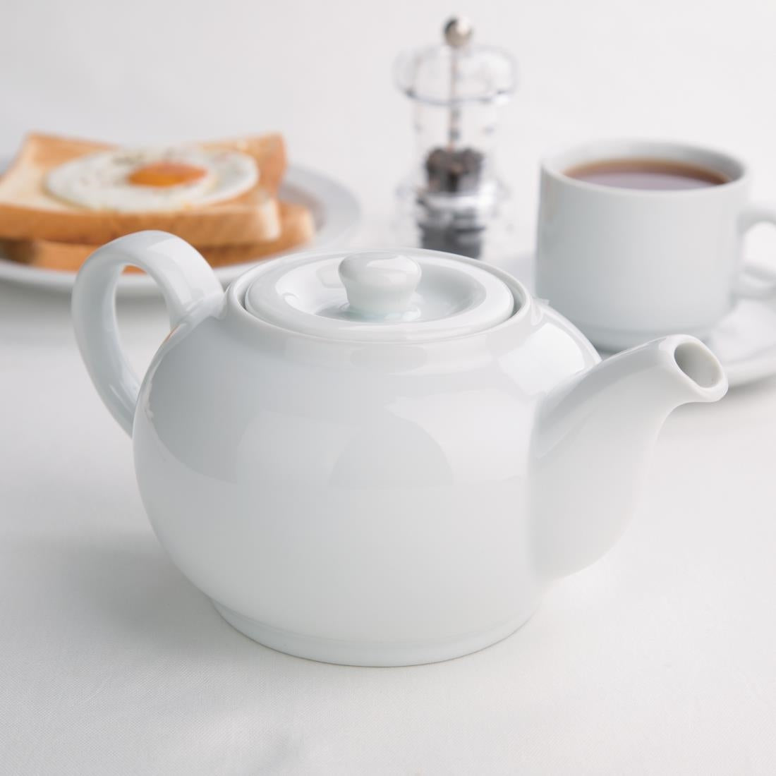 Olympia Whiteware Teapots 852ml (4 Pack) - CB474