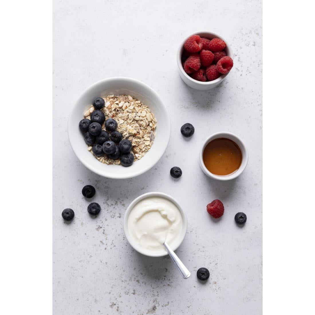 Olympia Whiteware Oatmeal Bowls 150mm 300ml (12 Pack) - CB475