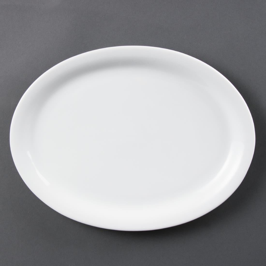 Olympia Whiteware Oval Platters 295mm (6 Pack) - CB484
