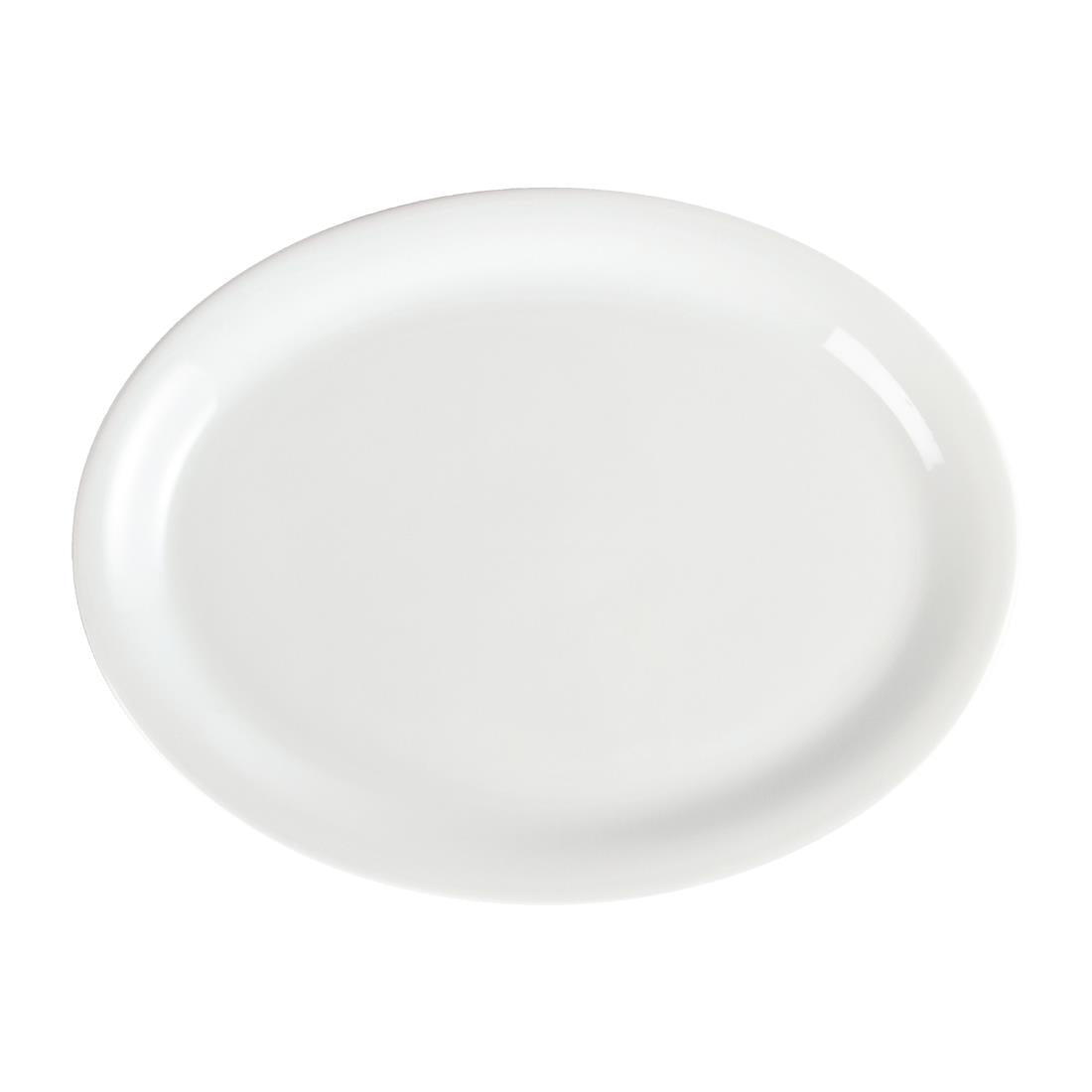 Olympia Whiteware Oval Platters 295mm (6 Pack) - CB484