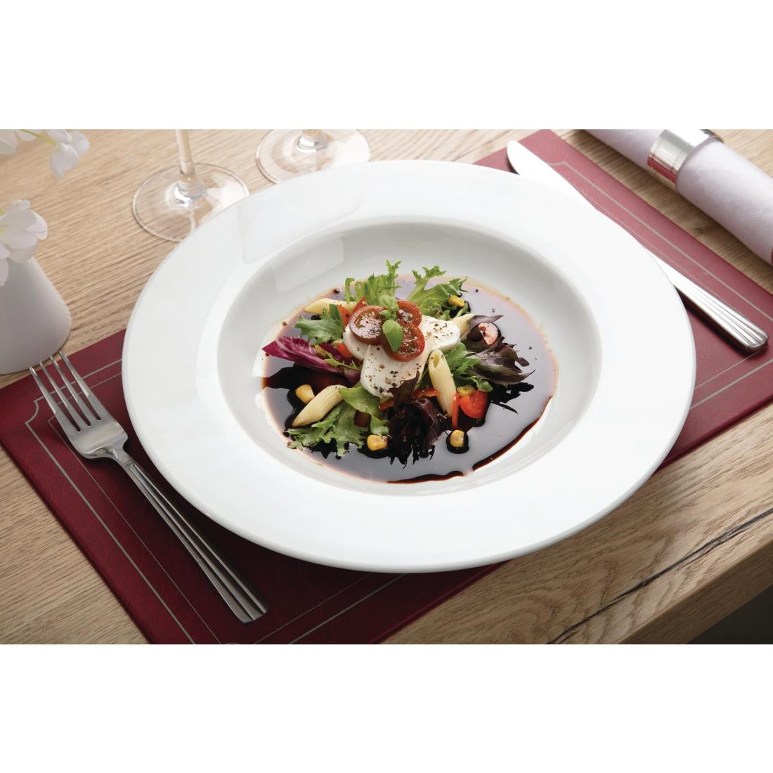 Olympia Whiteware Pasta Plates 310mm (4 Pack) - CB485