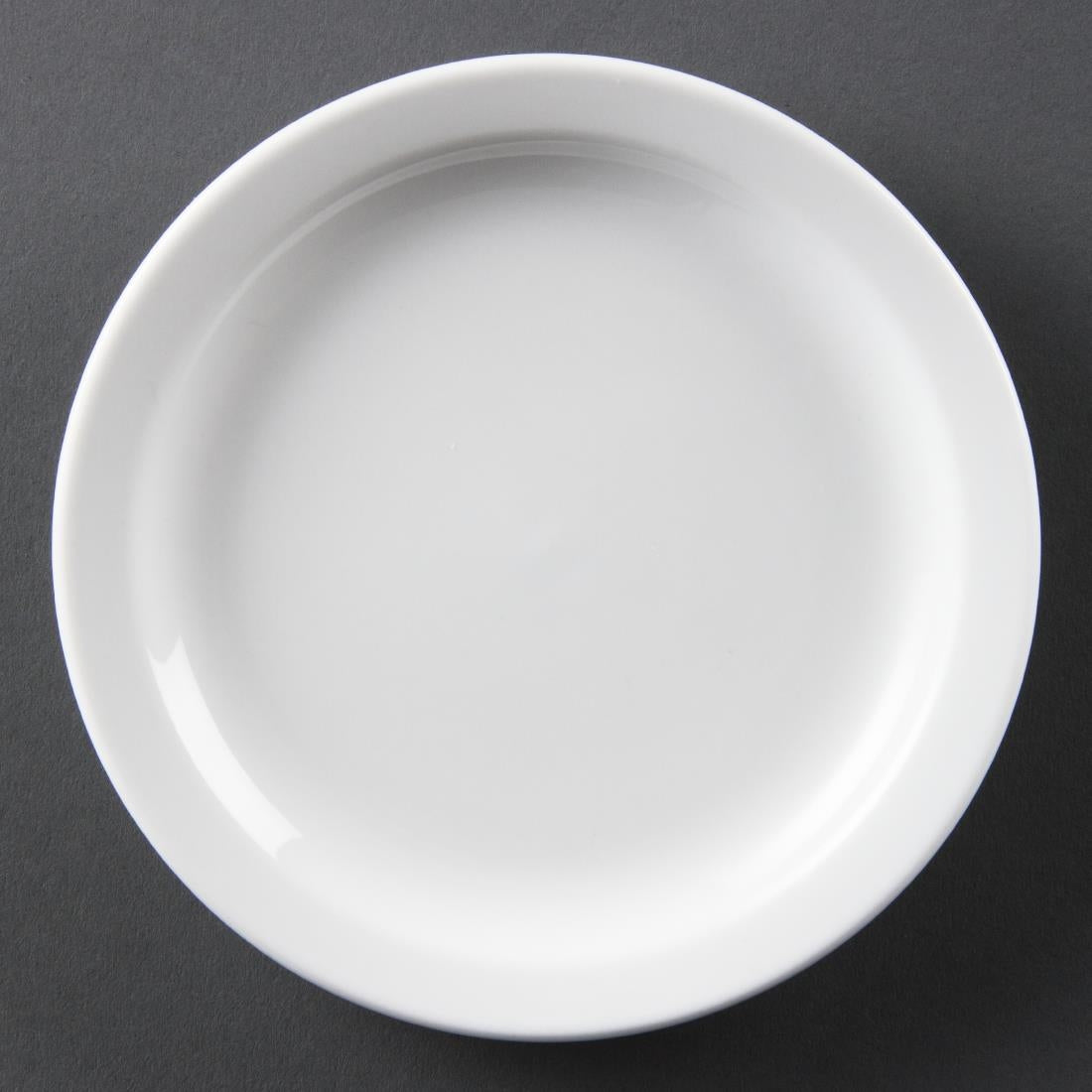 Olympia Whiteware Narrow Rimmed Plates 150mm (12 Pack) - CB486