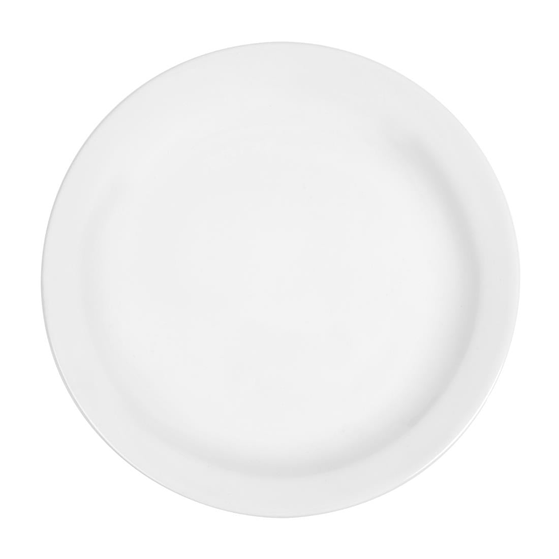 Olympia Whiteware Narrow Rimmed Plates 200mm (12 Pack) - CB488