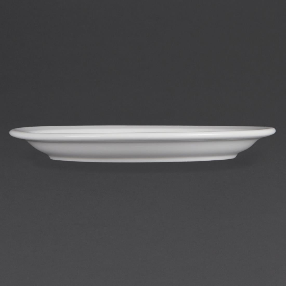 Olympia Whiteware Narrow Rimmed Plates 230mm (12 Pack) - CB489
