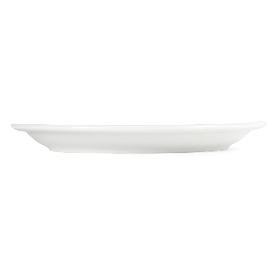 Olympia Whiteware Narrow Rimmed Plates 230mm (12 Pack) - CB489