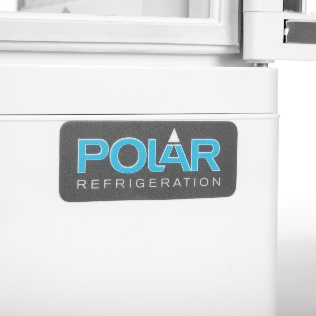 Polar C-Series Energy Efficient Curved Door Display Fridge White - 86Ltr