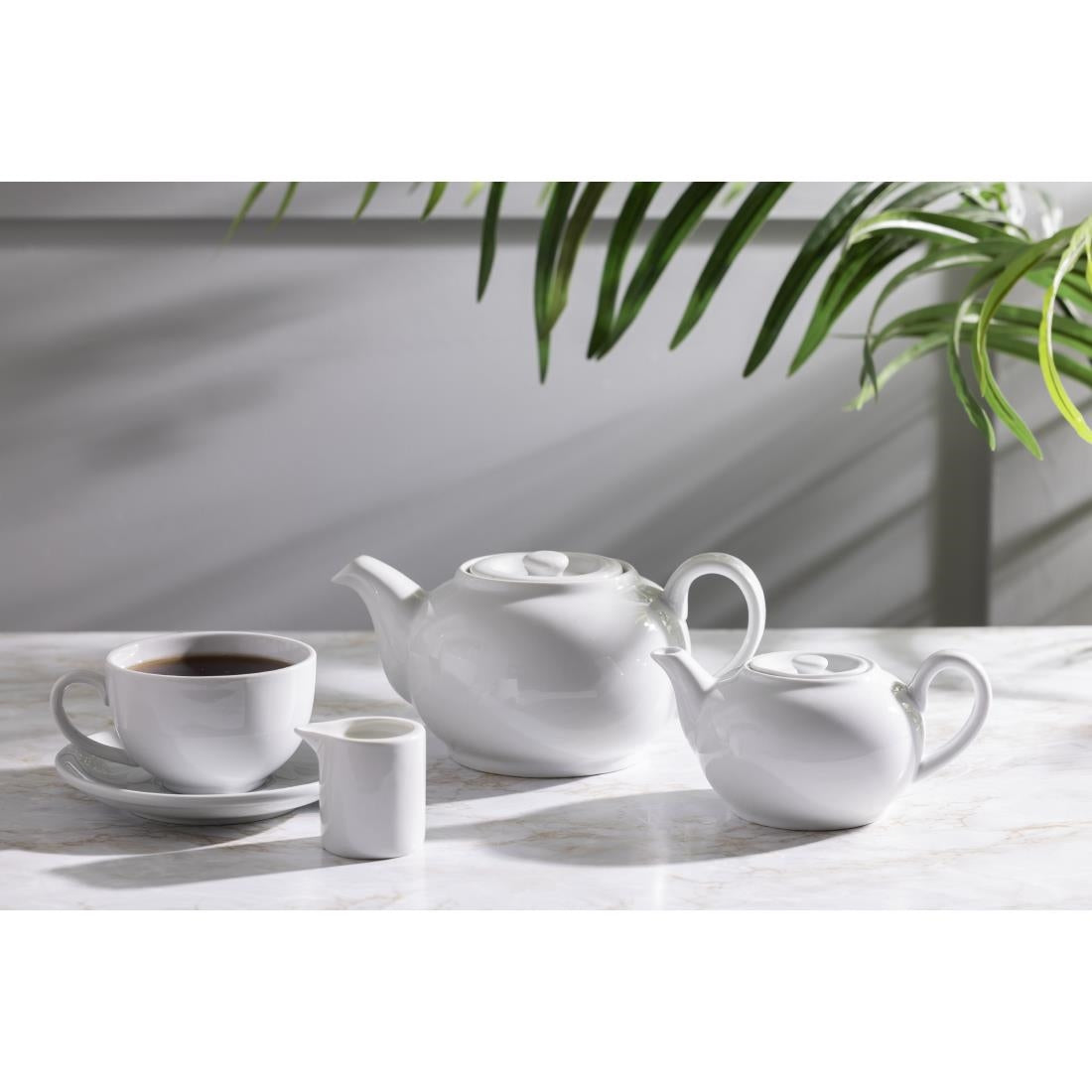 Olympia Whiteware Teapots 426ml (4 Pack) - CB473