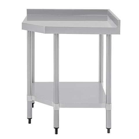 Vogue Stainless Steel Corner Table 600mm - CB907