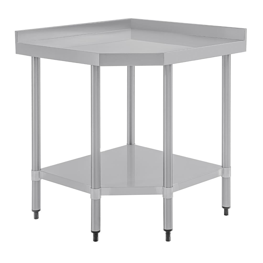 Vogue Stainless Steel Corner Table 600mm - CB907