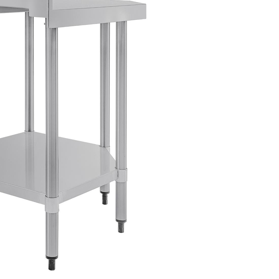 Vogue Stainless Steel Corner Table 600mm - CB907