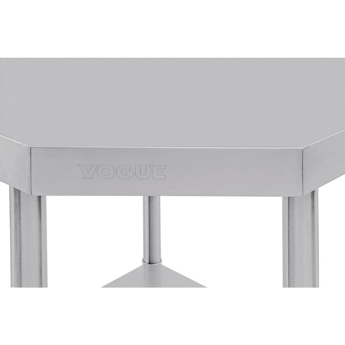 Vogue Stainless Steel Corner Table 600mm - CB907