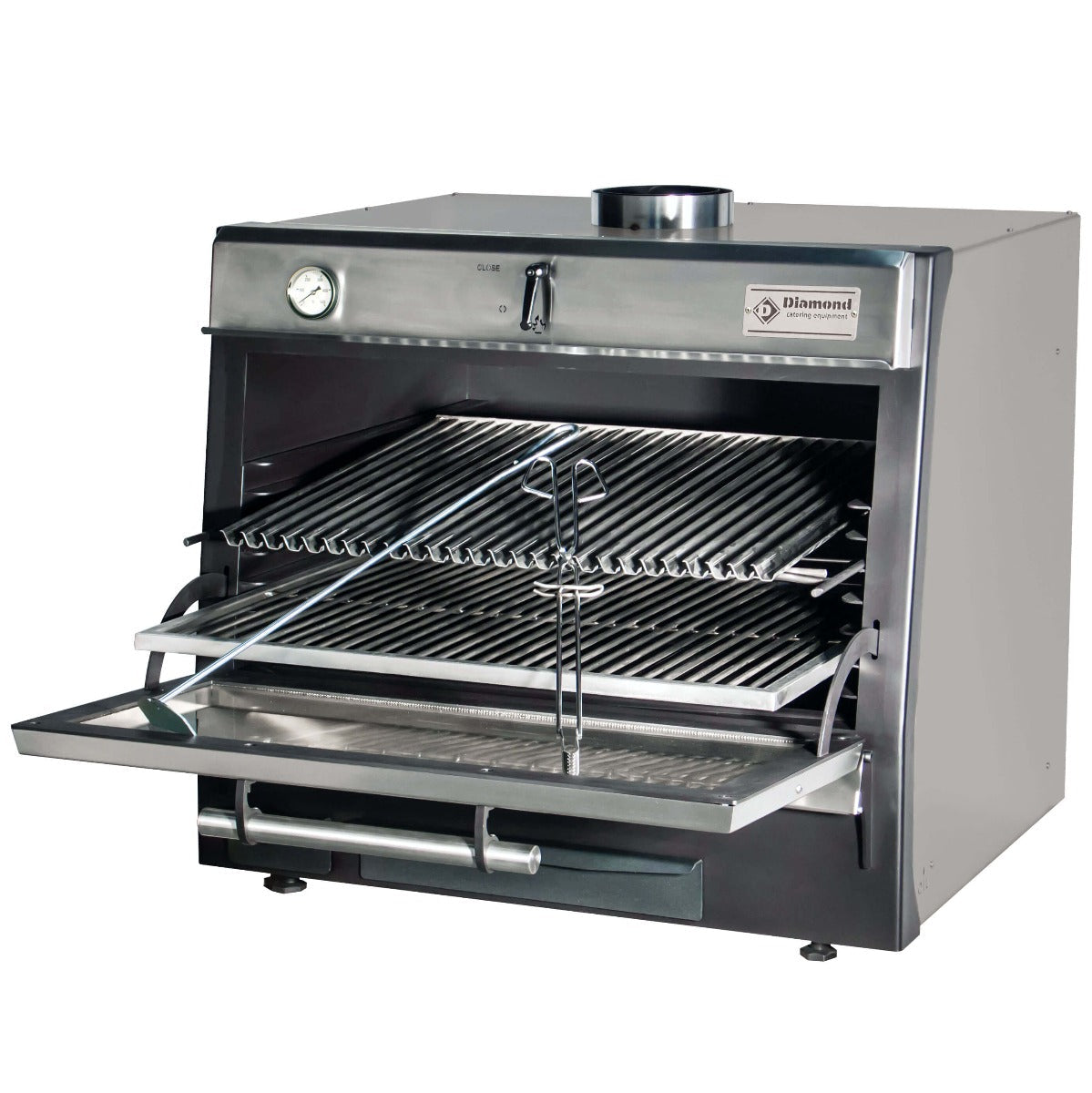 Semak Diamond Charcoal Oven GN 1/1 + GN 2/4 - 75Kg/h