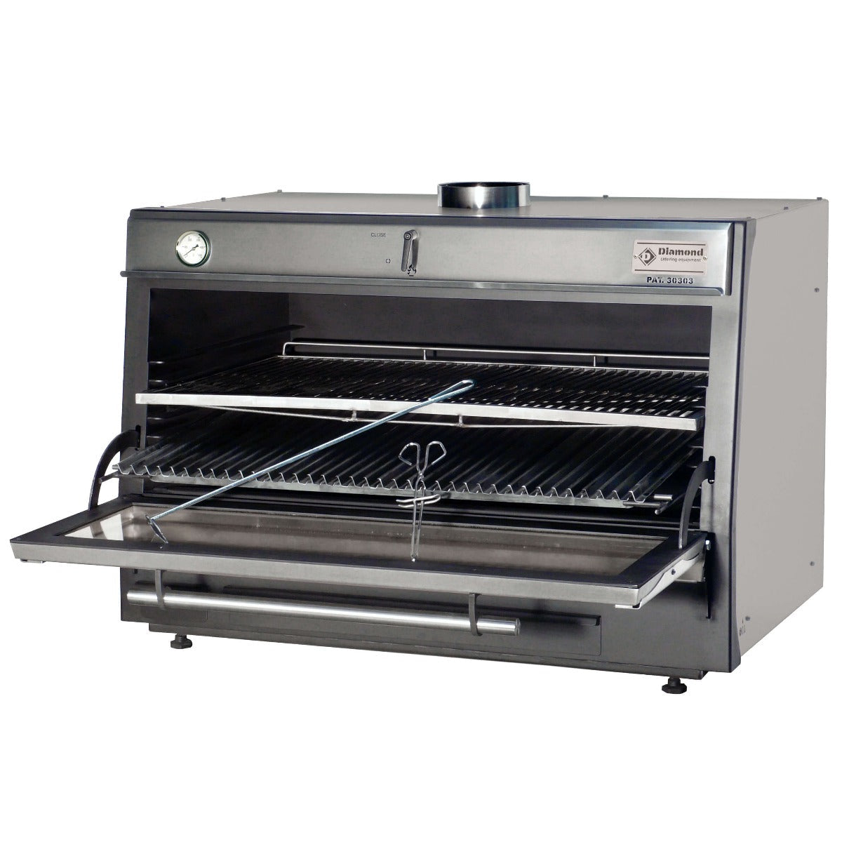 Semak Diamond Charcoal Oven GN 2/1 + GN 1/1 - 150Kg/h