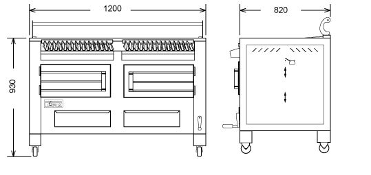 CBQ-M120 Charcoal Barbecue/Grill