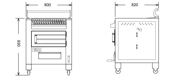 CBQ-M80 Charcoal Barbecue/Grill