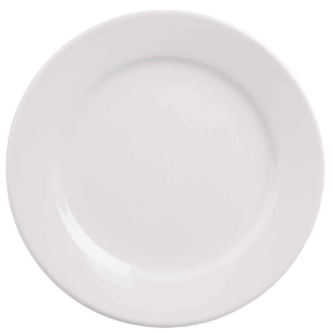 Olympia Athena Wide Rimmed Plates 165mm (Box 12) - CC206