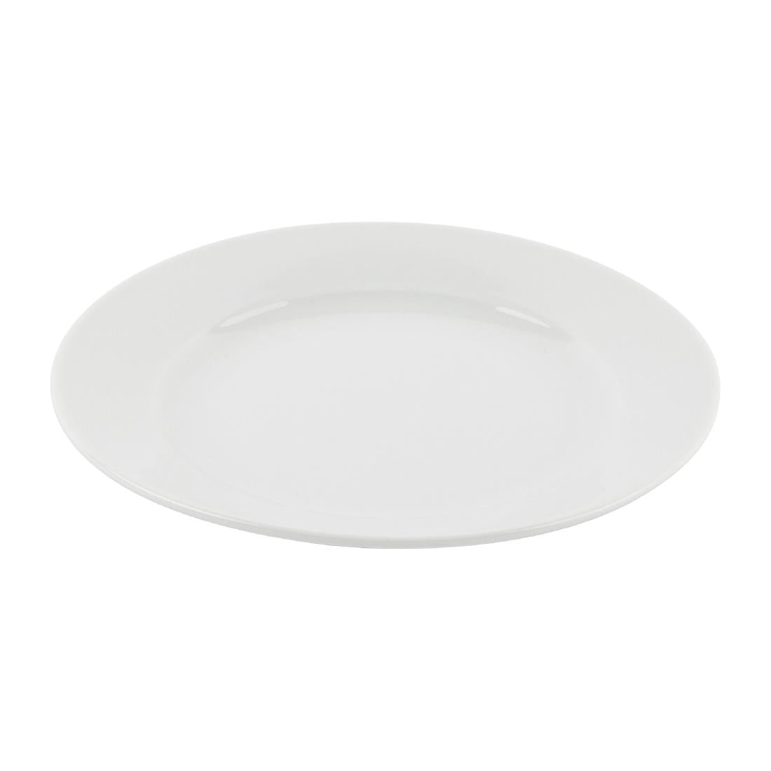 Olympia Athena Wide Rimmed Plates 165mm (Box 12) - CC206