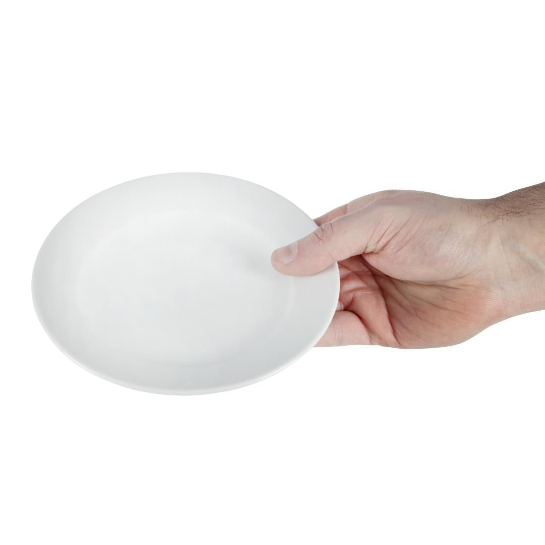 Olympia Athena Wide Rimmed Plates 165mm (Box 12) - CC206