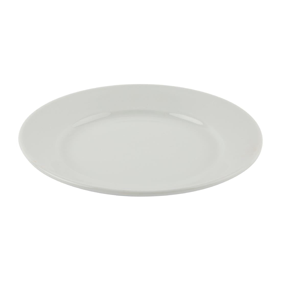 Olympia Athena Wide Rimmed Plates 203mm (Box 12) - CC207