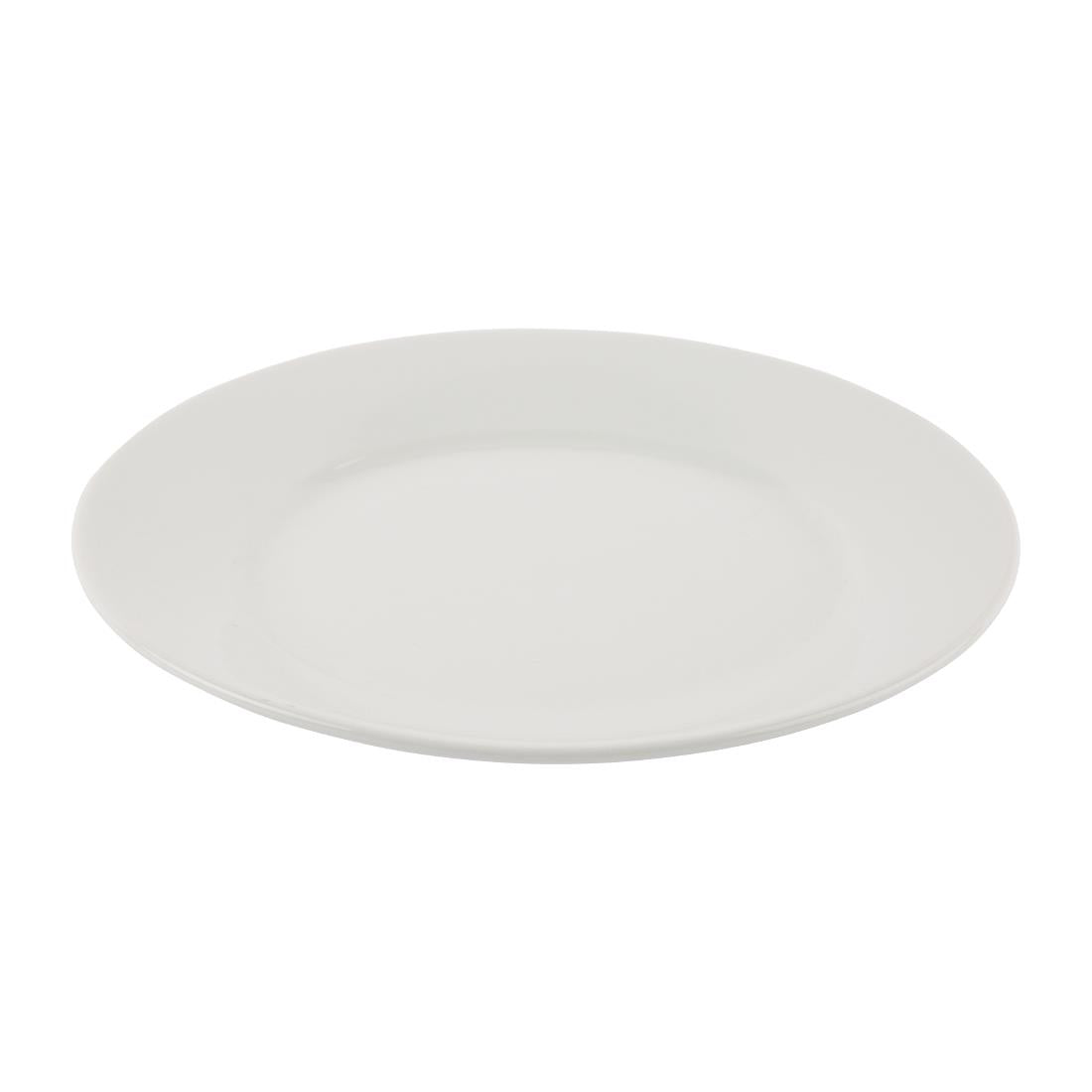 Olympia Athena Wide Rimmed Plates 254mm (Box 12) - CC209