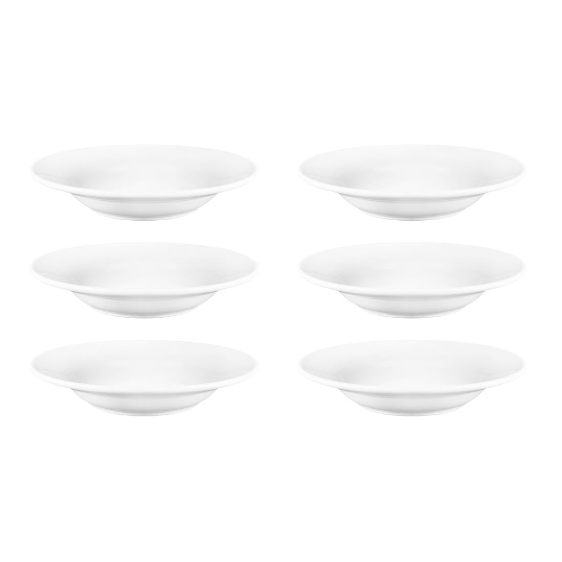 Olympia Athena Rimmed Soup Bowls (Box 6) - CC214