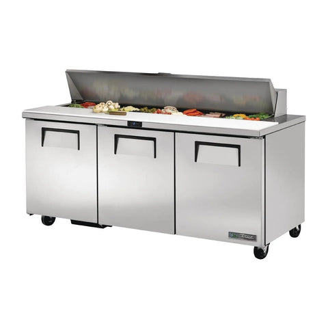 True Salad Prep Counter 3 doors - 18x1/6 GN pan top (Direct)