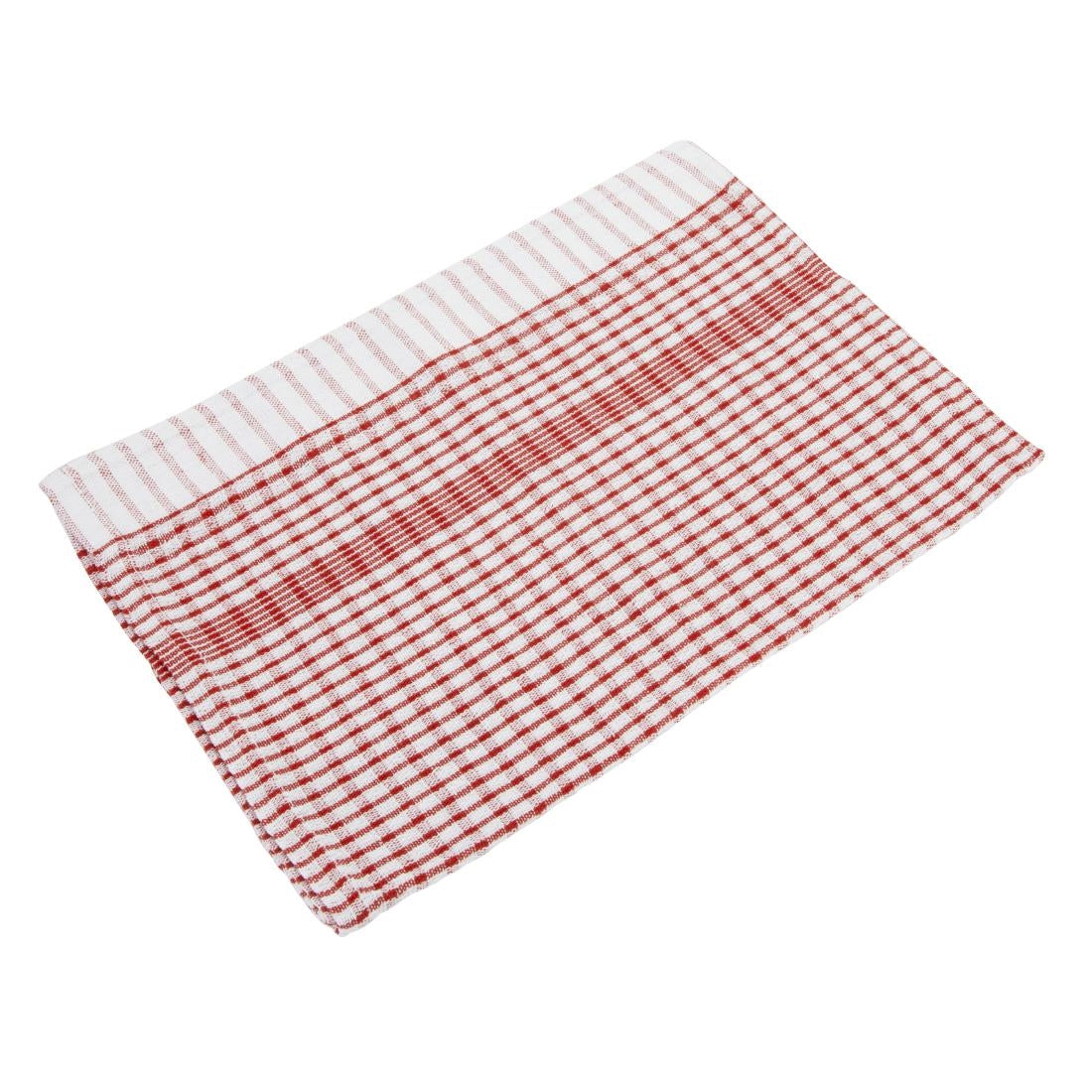 Vogue Wonderdry Red Tea Towels (10 Pack) - CC595