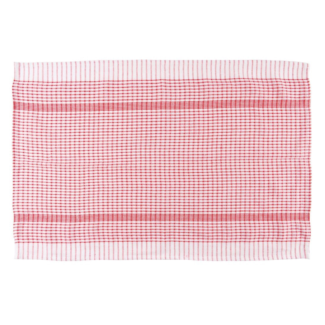Vogue Wonderdry Red Tea Towels (10 Pack) - CC595