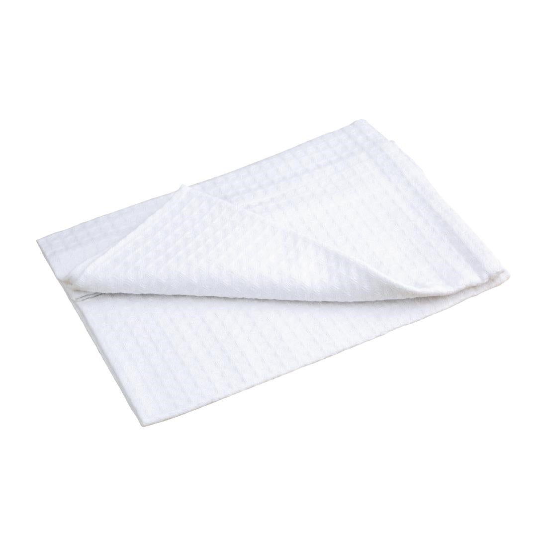 Vogue Cloths White Honeycomb Weave (10 Pack) - CC598