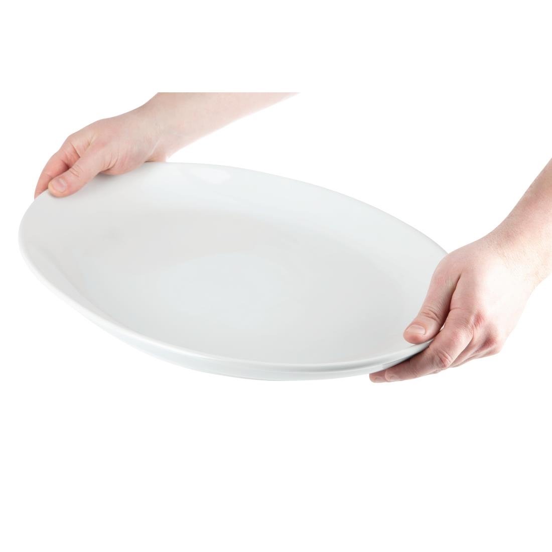 Olympia Whiteware French Deep Oval Plate 500mm - CC892