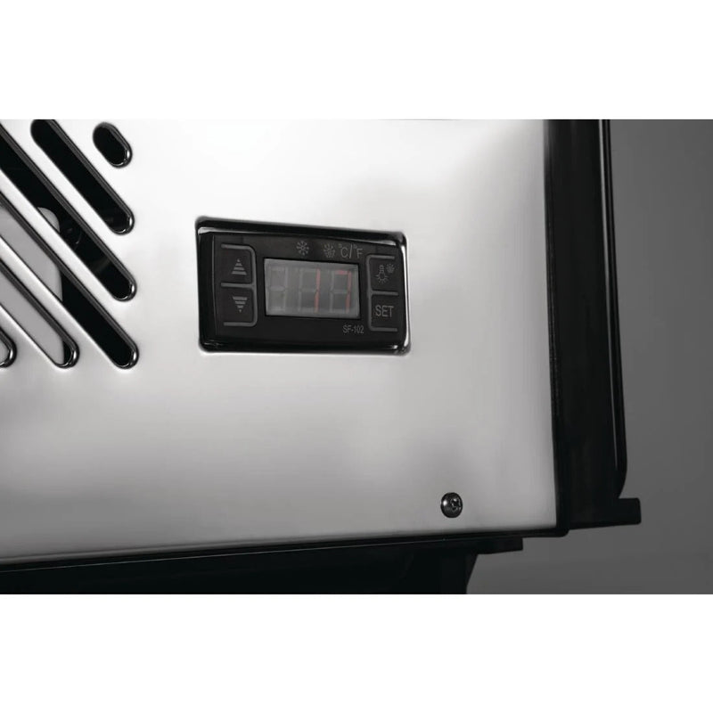 Polar G-Series Energy Efficient Countertop Food Display Fridge Black - 160Ltr