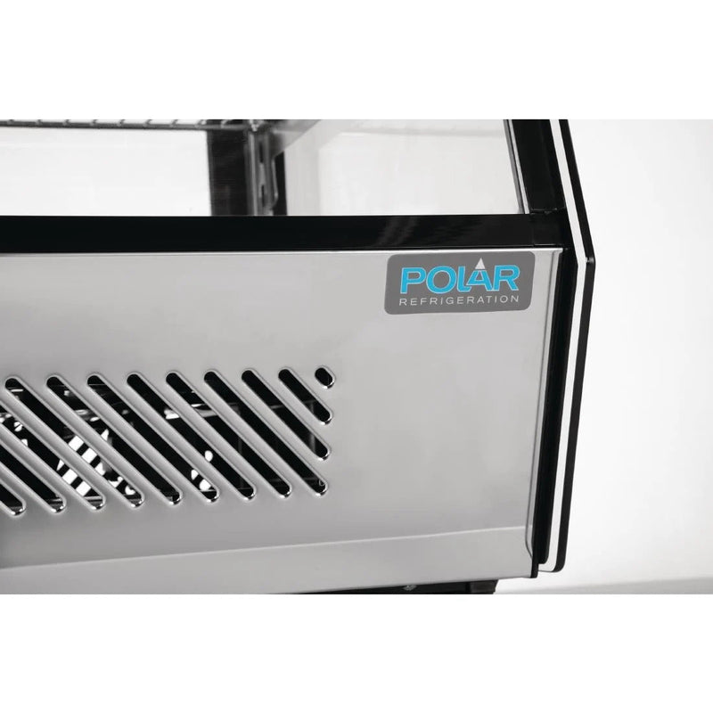 Polar G-Series Energy Efficient Countertop Food Display Fridge Black 120Ltr