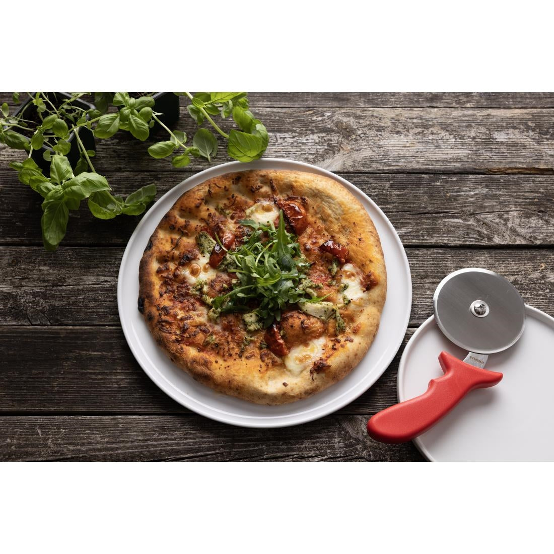 Olympia Whiteware Pizza Plates 330mm (4 Pack) - CD723