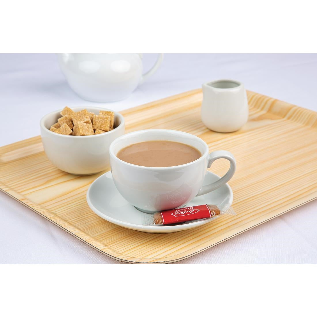 Olympia Whiteware Elegant Saucers 148mm (12 Pack) - CD737