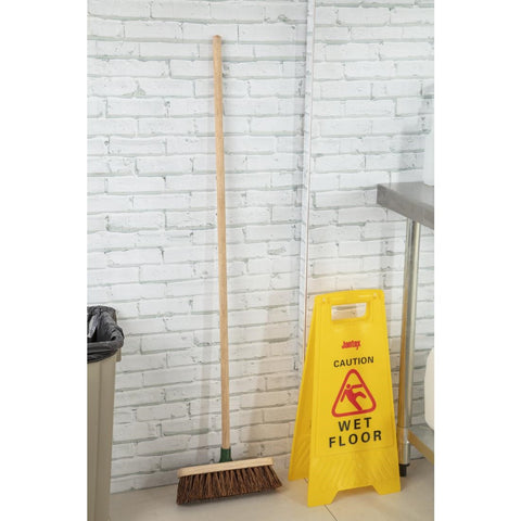 Jantex Wooden Broom Head Stiff Bassine 305mm - CD798