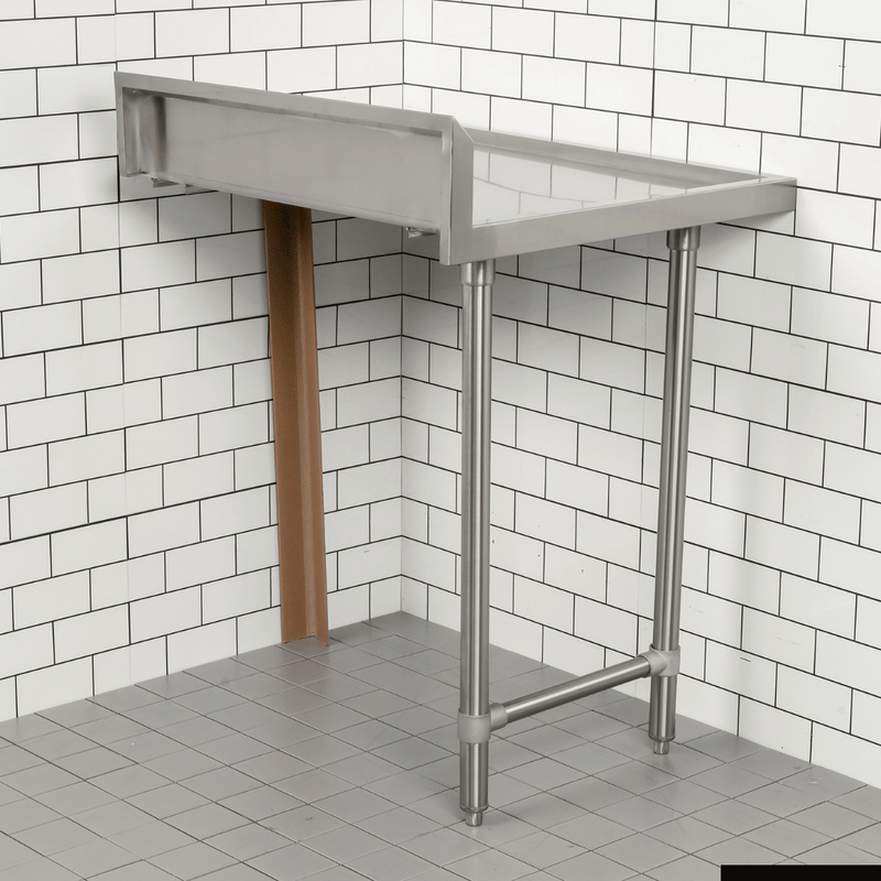 Modular Systems Modular System Clean Dish Table With Splashback CDT-900R