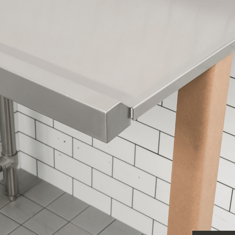 Modular Systems Clean Dish Table With Splashback CDT-900R
