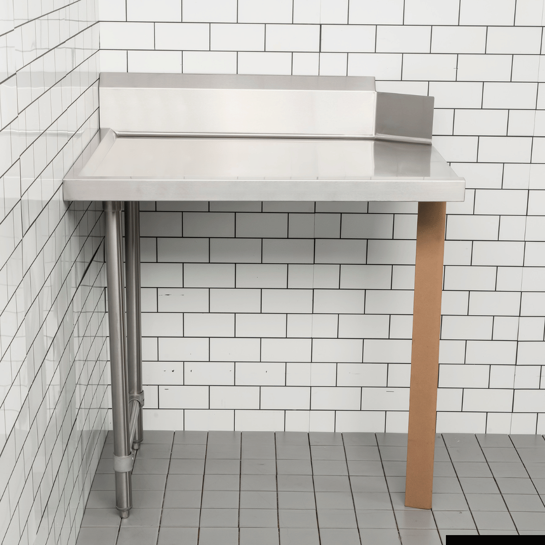 Modular Systems Modular System Clean Dish Table With Splashback CDT-1200R