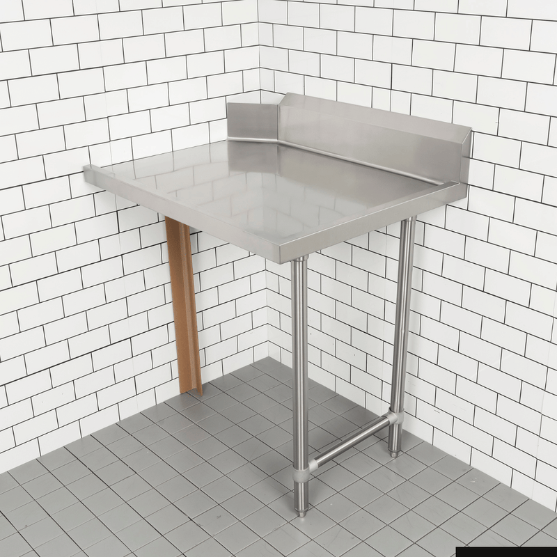 Modular Systems Modular System Clean Dish Table With Splashback CDT-900L