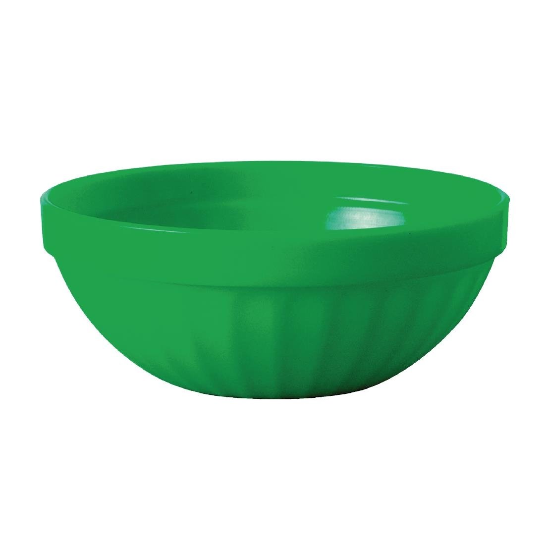 Olympia Kristallon Polycarbonate Bowls Green 102mm (12 Pack) - CE275