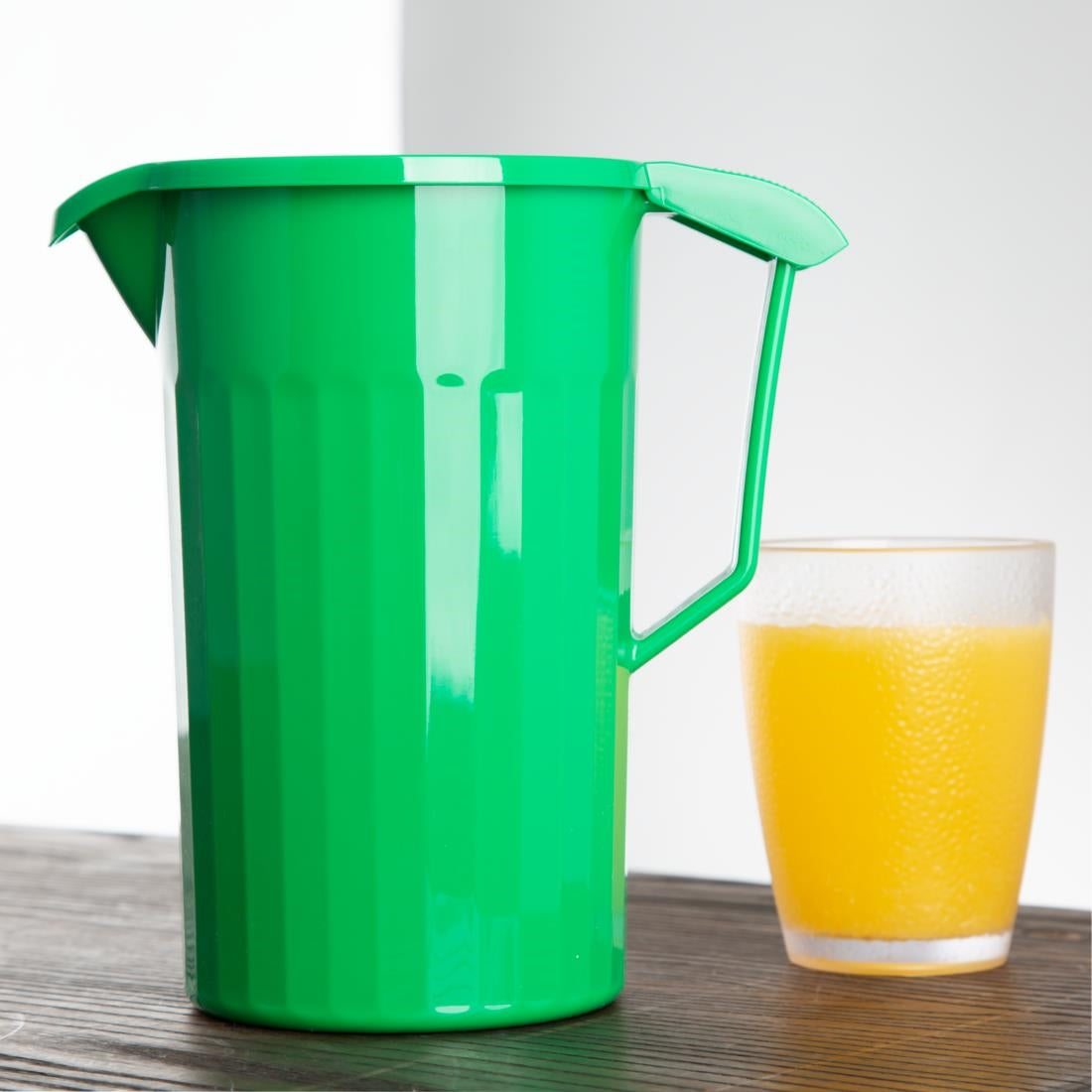 Olympia Kristallon Polycarbonate Jug Green 1.4Ltr - CE279