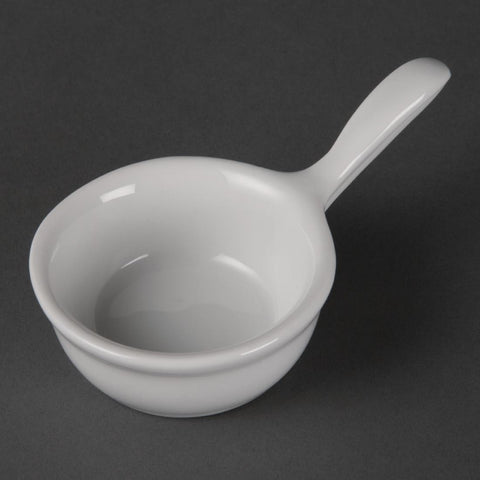 Olympia Whiteware Miniature Pan Shaped Bowls 35ml 1.2oz (12 Pack) - CE544