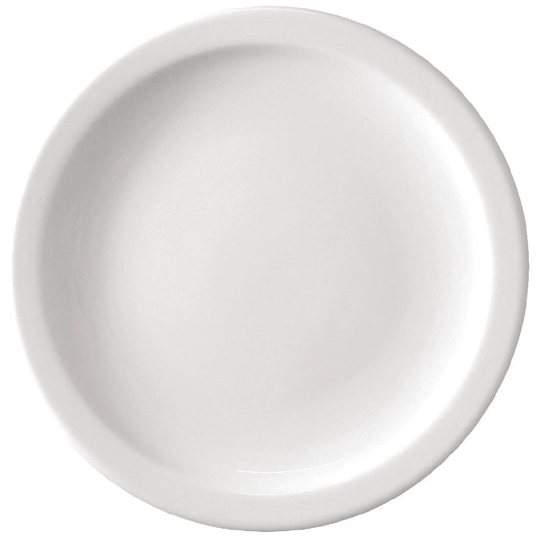 Bulk Buy Olympia Athena Narrow Rimmed Plates 226mm (36 Pack) - S753