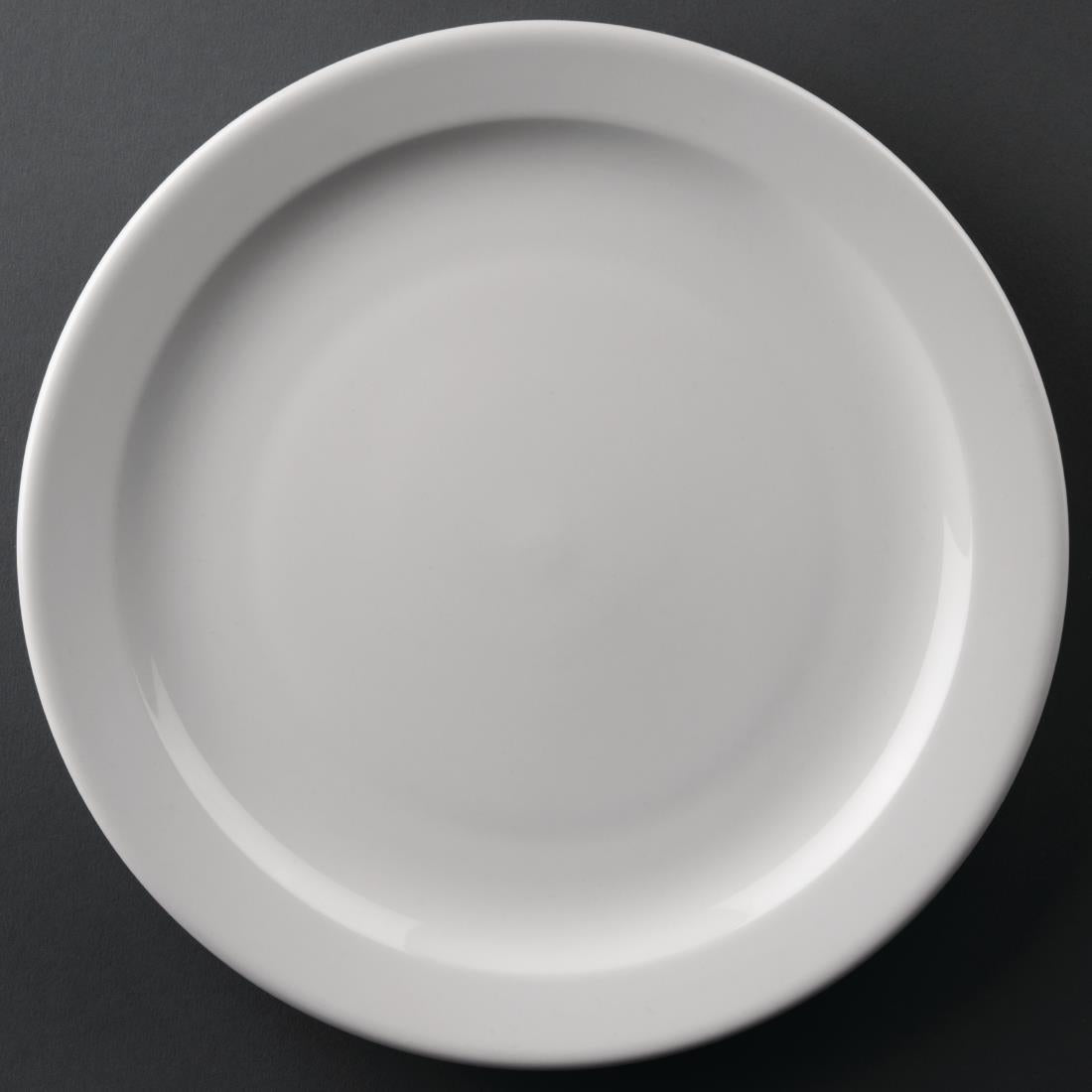 Bulk Buy Olympia Athena Narrow Rimmed Plates 254mm (36 Pack) - S754